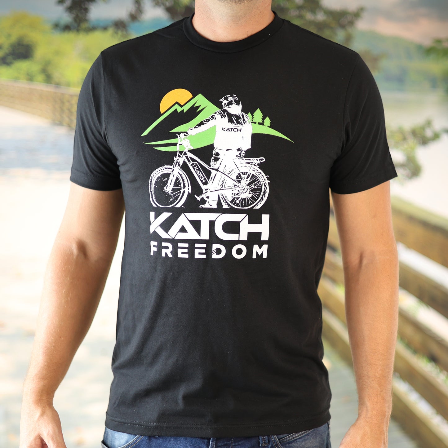 T-SHIRT pour Homme KATCH FREEDOM Nature - katchfatbike