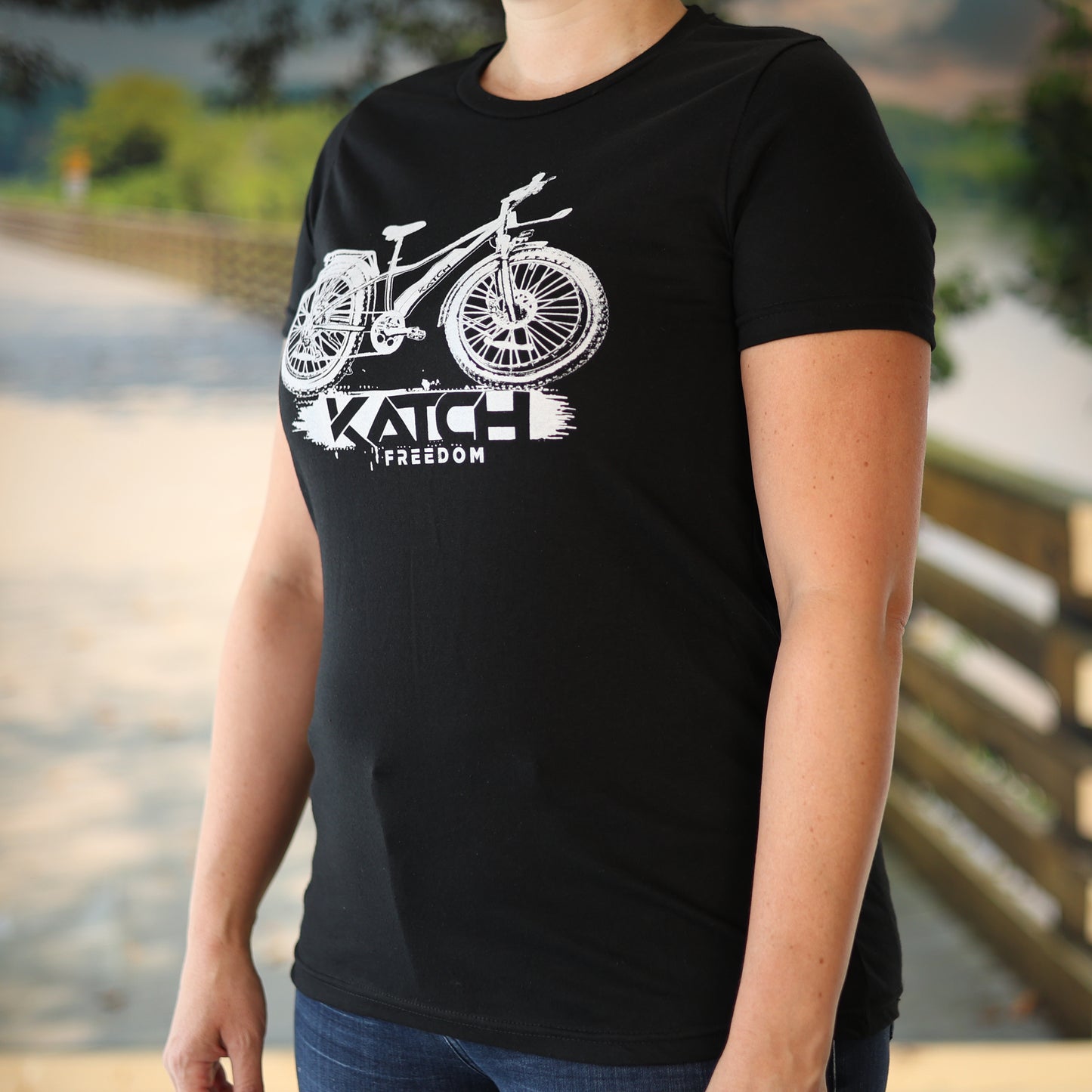 T-SHIRT pour Femme KATCH FREEDOM Vélo - katchfatbike