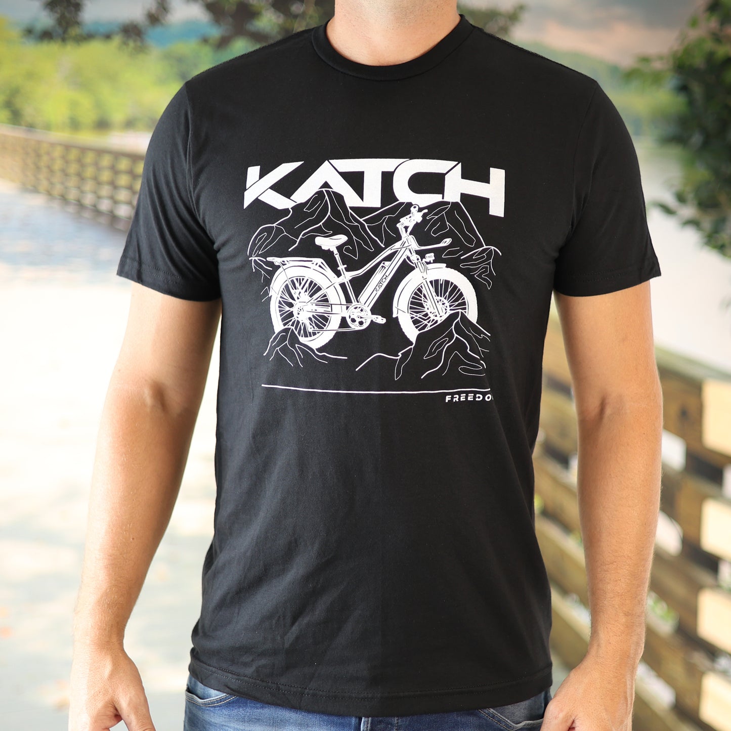 T-SHIRT pour Homme KATCH FREEDOM Logo - katchfatbike