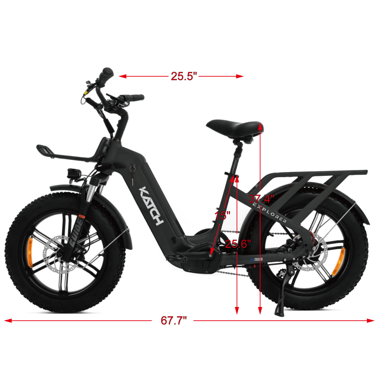 Livraison 2025 Fat Bike Électrique EXPLORER 1200 à cadre bas - katchfatbike