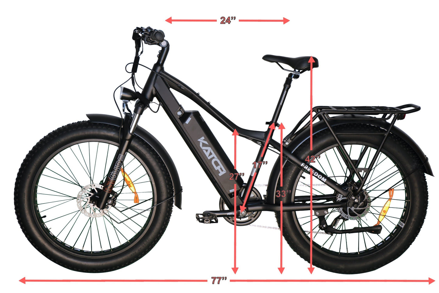 Electric Fat Bike FREEDOM 1200 Bafang Edition (Testing Product) - katchfatbike